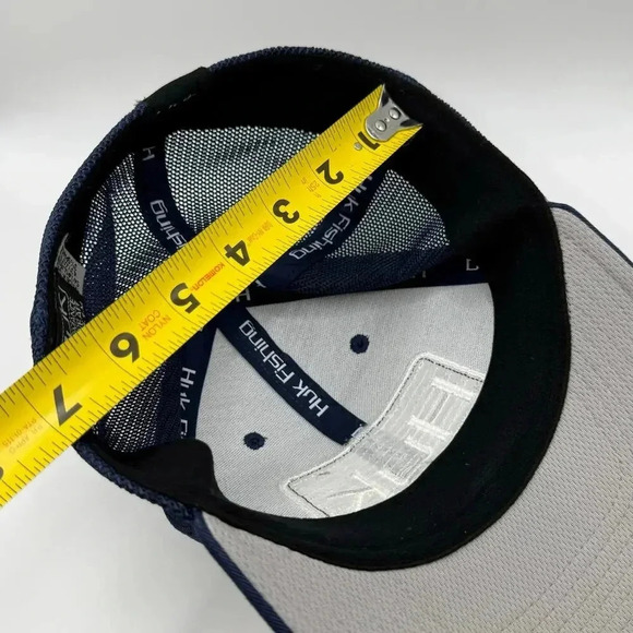 Huk Performance Fishing‎ Classic Logo Stretch back Trucker Hat Mens Sargasso Sea - Picture 8 of 12